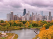  Autumn in Chicago 8K Explore Vibrant Fall Foliage, Lakeside Views & Beautiful Cityscapes
